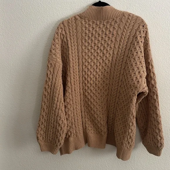 Abercrombie & Fitch Brown Textured Cardigan - Picture 4 of 4